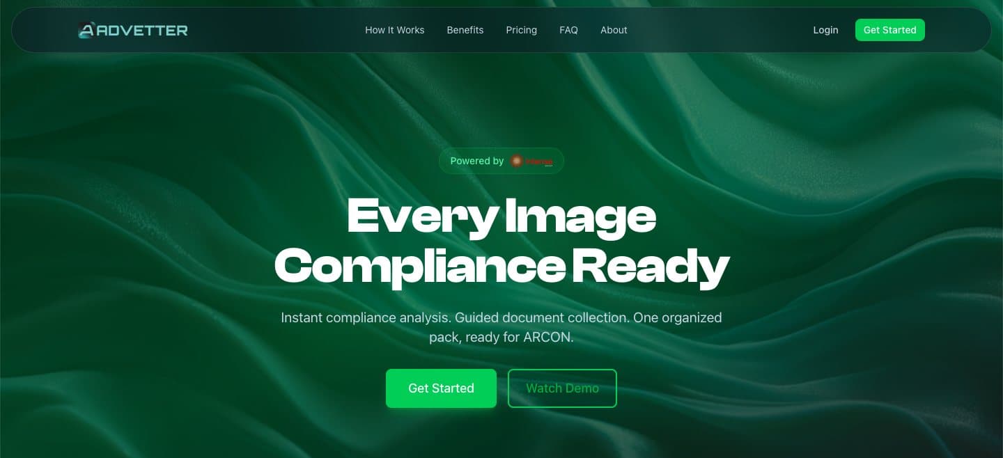 Advertising compliance platform for checking digital creative against regulatory guidelines before submitting an ad for approval